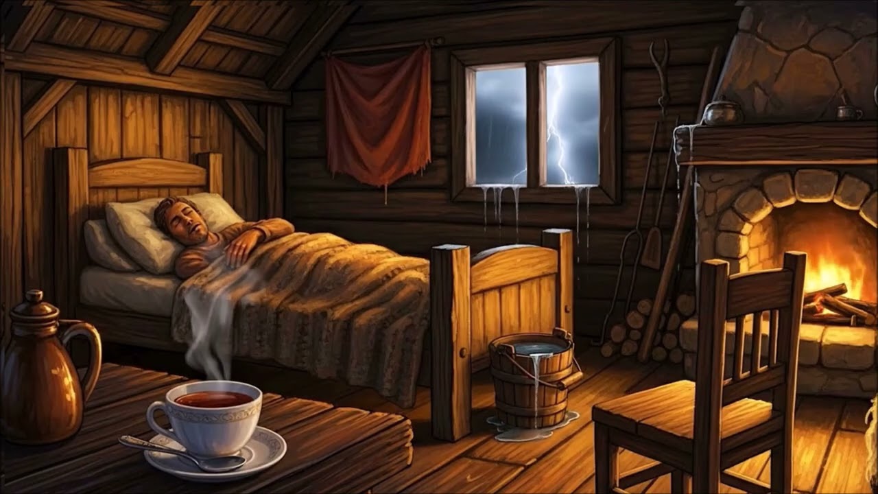 Rain Sounds Outside the Window for Sleep ! 99% of Everyone Falls Asleep Instantly
