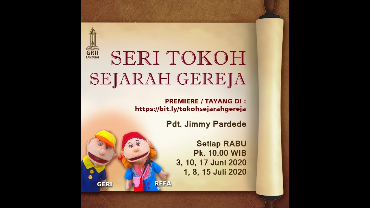 Jonathan Edwards (Eps. 8) - Panggung Boneka: Seri Tokoh Sejarah Gereja - Rabu, 29 Juli 2020