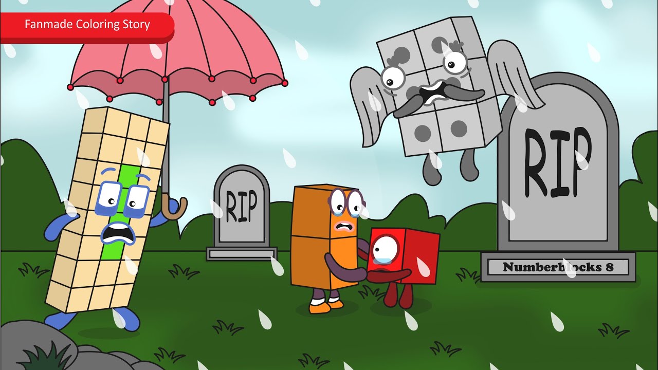 Всё ещё не могу принять правду! Глубокие раны из Numberblocks 1 | Раскраска по мотивам Numberbloc...