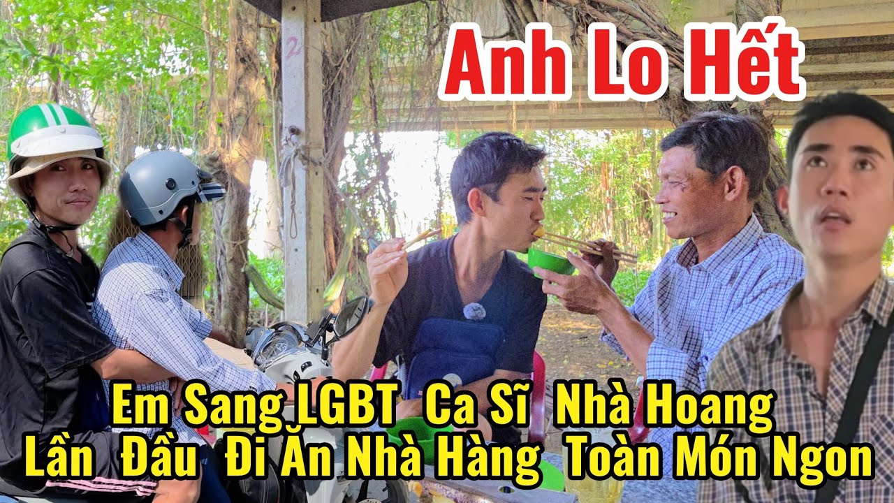 Em Sang ca sĩ nhà hoang lần đầu được anh Bích  chở đi ăn nhà hàng khoảnh khắc mọi người mong đợi 
