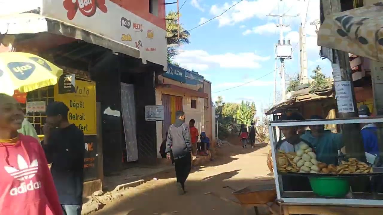 Mamory Ivato by Orchid Hotel to Airport Ivato - Streets view of Antananarivo Madagascar 