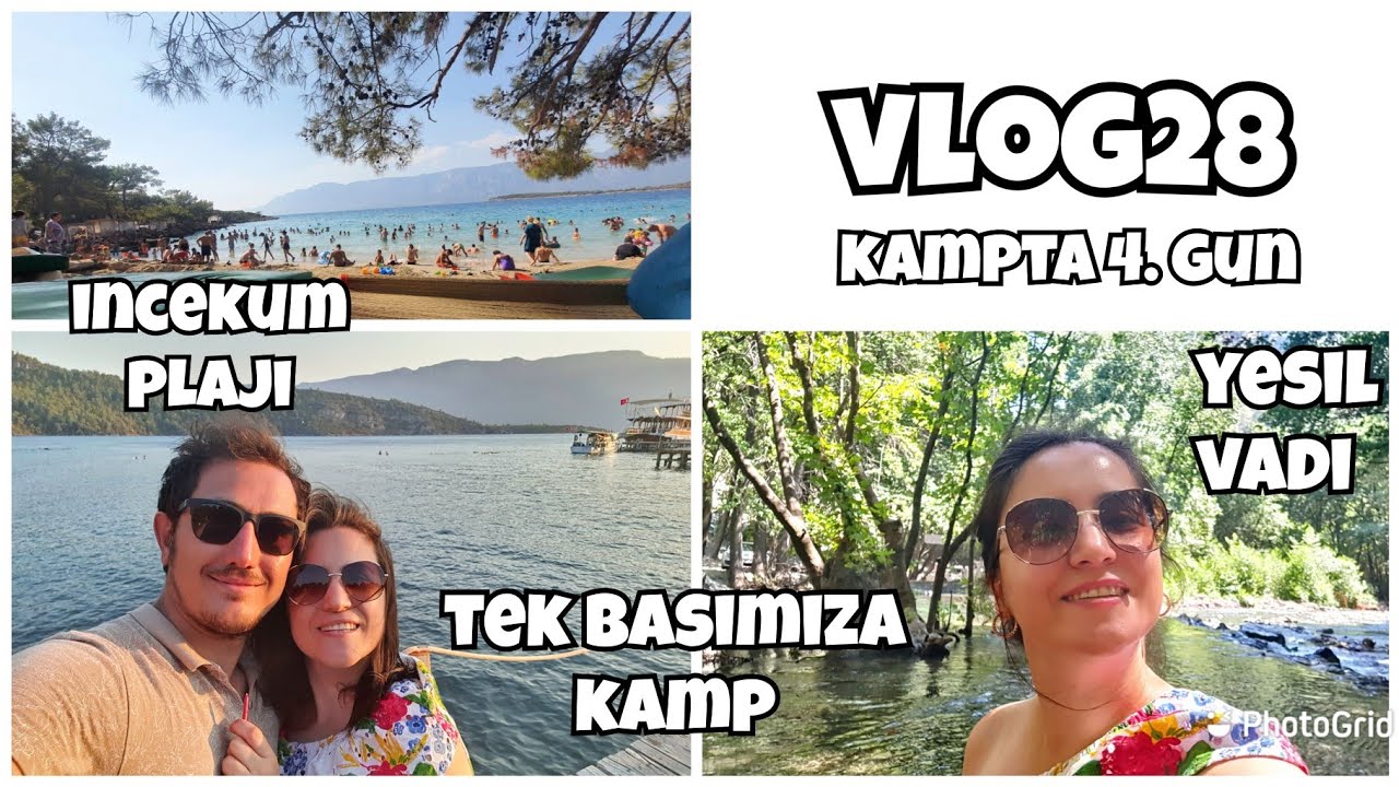 İNCEKUM PLAJI, GECE DIŞARIDA UYUDUK! KAMPTA 4. GÜN | VLOG #28 #vlog
