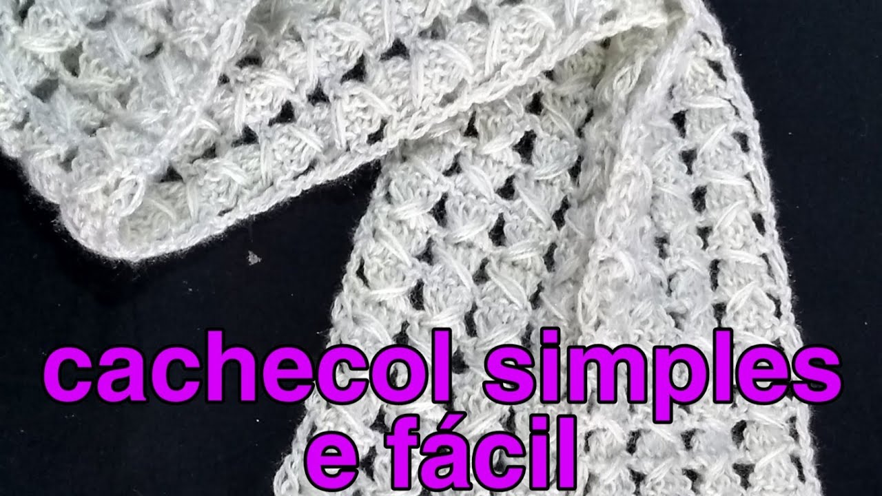 Cachecol simples e fácil de fazer 😍❤️