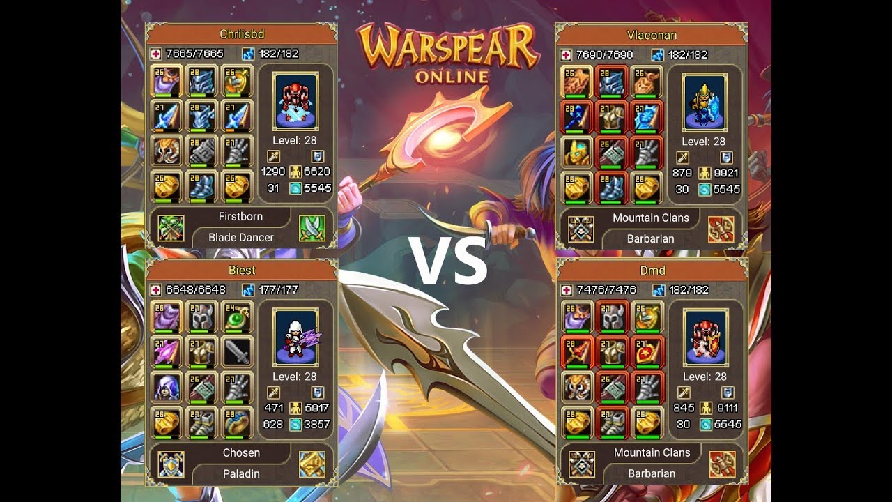 Warspear Online - Paladin + BD vs Barbs | Part 2