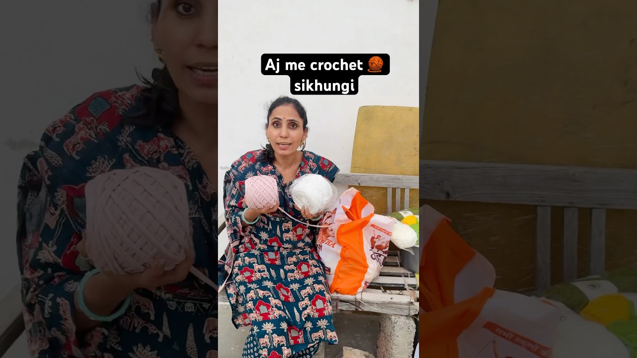 Aj me crochet sikh hi jati lekin😫/ Ghamu Saran / Free crochet bag patterns for beginners 