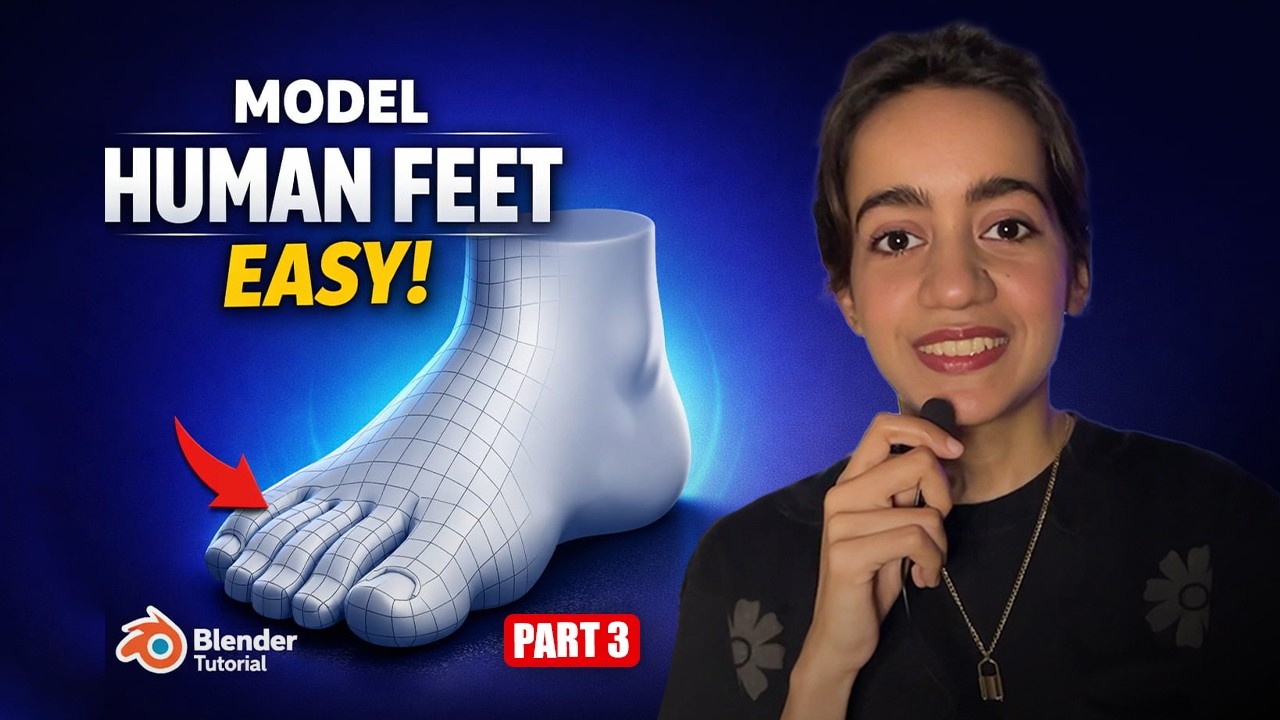 Blender Beginner Feet Modeling Tutorial 2026