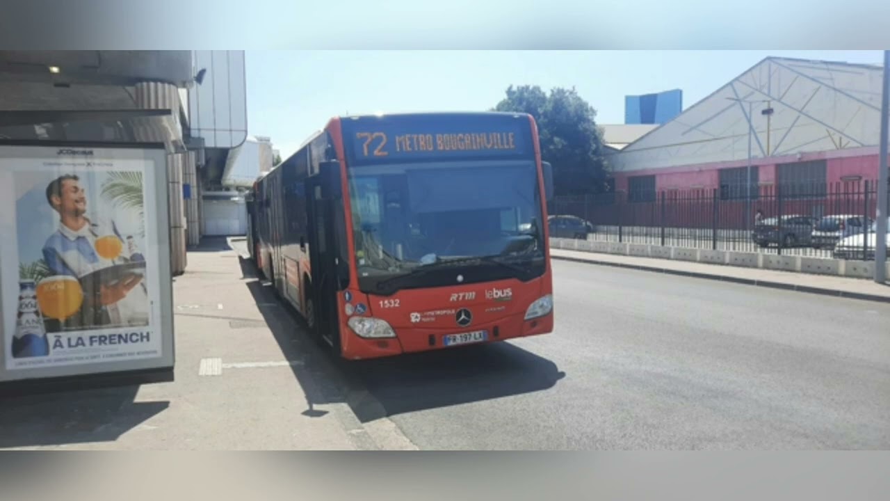 RTM La Métropole Mobilité le Bus | Mercedes Citaro C2H €6 n°1532 | Ligne 72