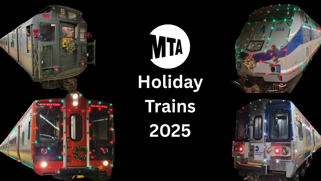 MTA Holiday Trains 2025 Action