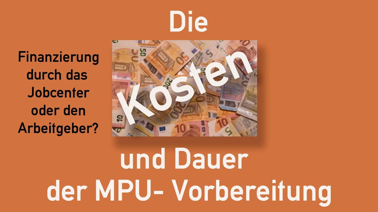 MPU Vorbereitung. Die Kosten, Finanzierungsm&ouml;glichkeiten und Zeitaufwand.