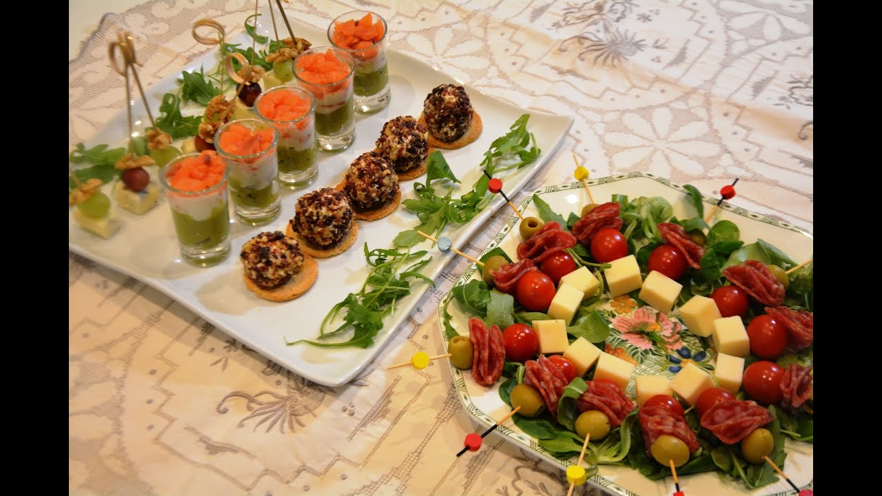 Aperitivos de fiesta. ¡Fáciles, vistosos y riquísimos!