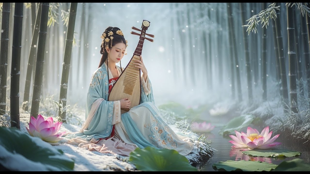 静かに響く古筝の旋律 穏やかな時が流れる深遠な瞑想の世界