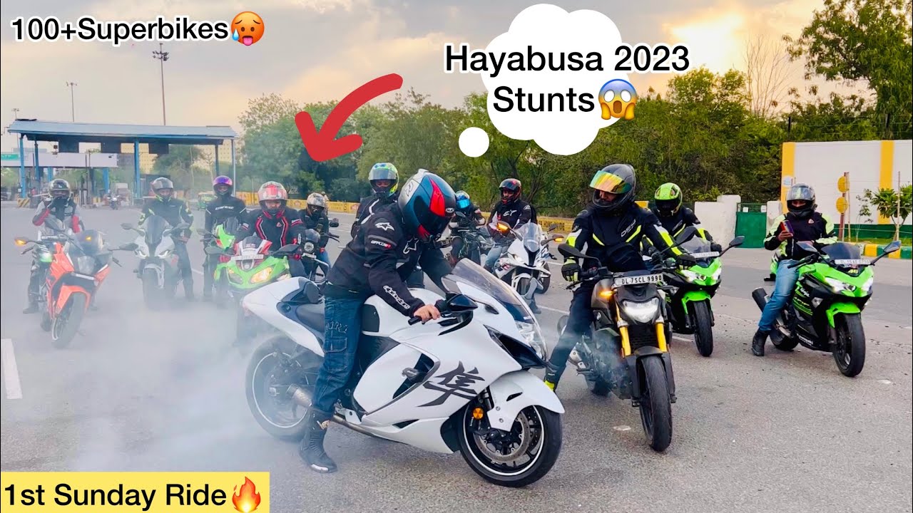Finally Sunday Ride pe Hayabusa BurnOut😰