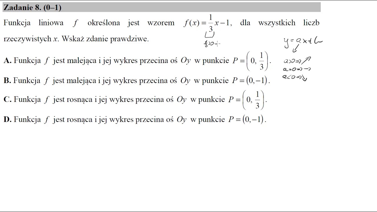 Matura maj 2018 CKE zadanie  8