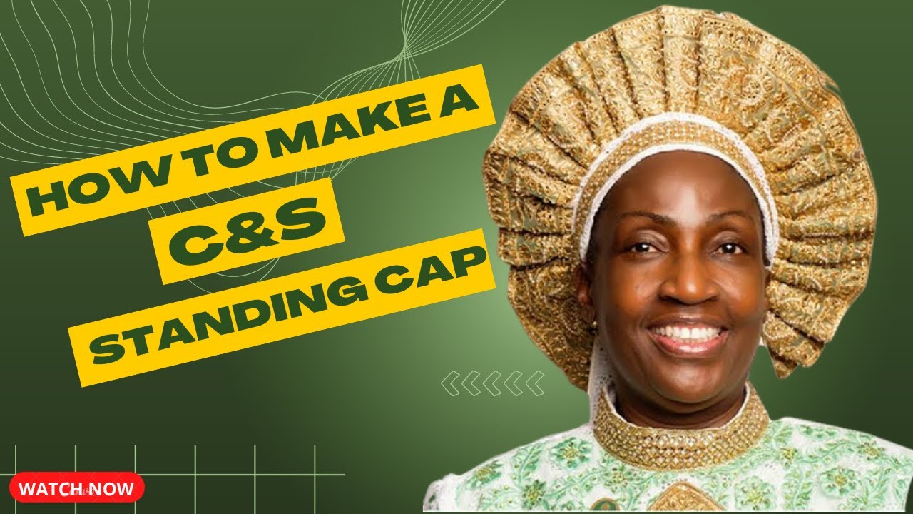 HOW TO MAKE A C&S STANDING CAP || How to sew a Cherubim and Seraphim standing cap || Iya adura Cap