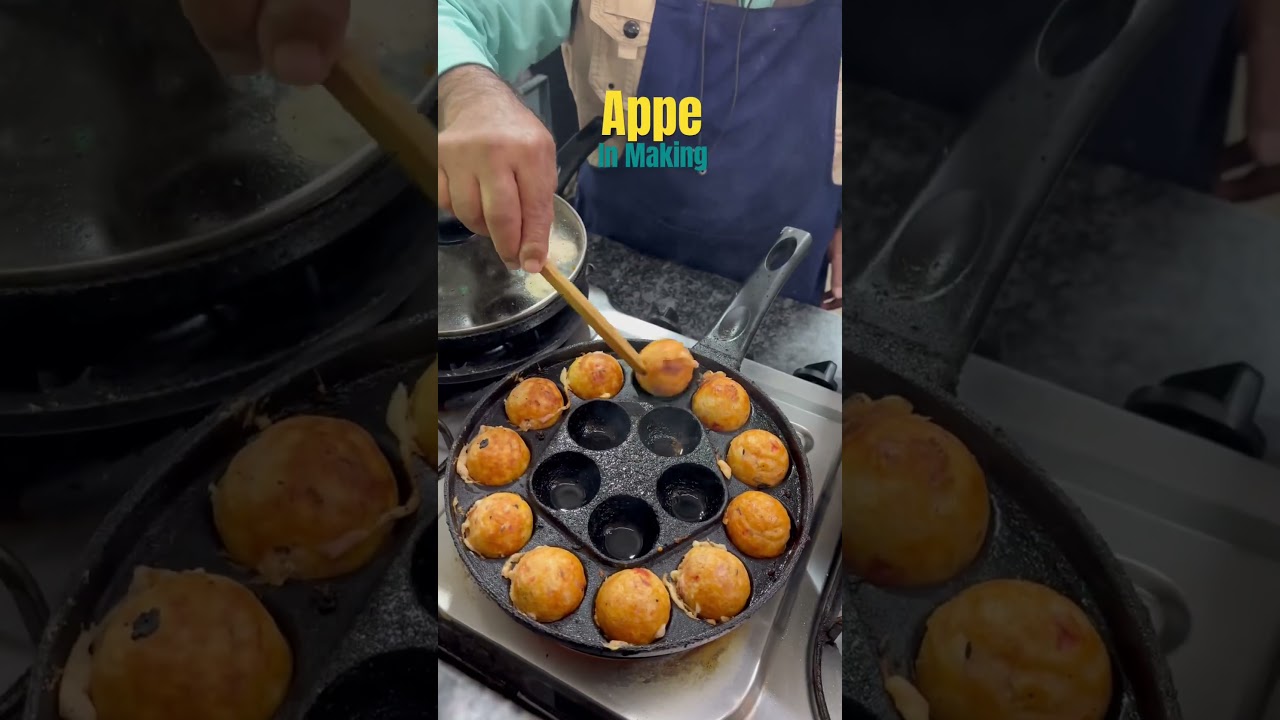 Cheese Appe in Making #appe #streetfood #healthyfood #southindian #streetfoodindia