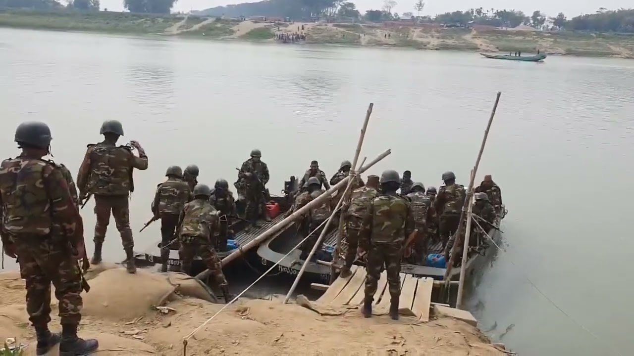 ছাতকের নদীতে চাঁ-দা বাজীদের কবলে