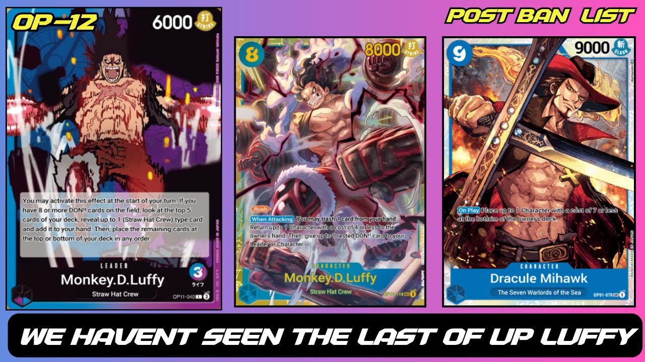 One Piece Card Game OP-12 Post Ban Blue Purple Luffy Ramp Turbo Deck - Its Still Strong