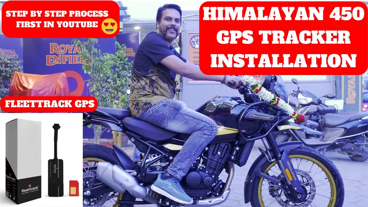 😱Himalayan 450 GPS Tracker Installation 😍- Step-by-Step 👍Guide for Theft Prevention!😳 #re #gps
