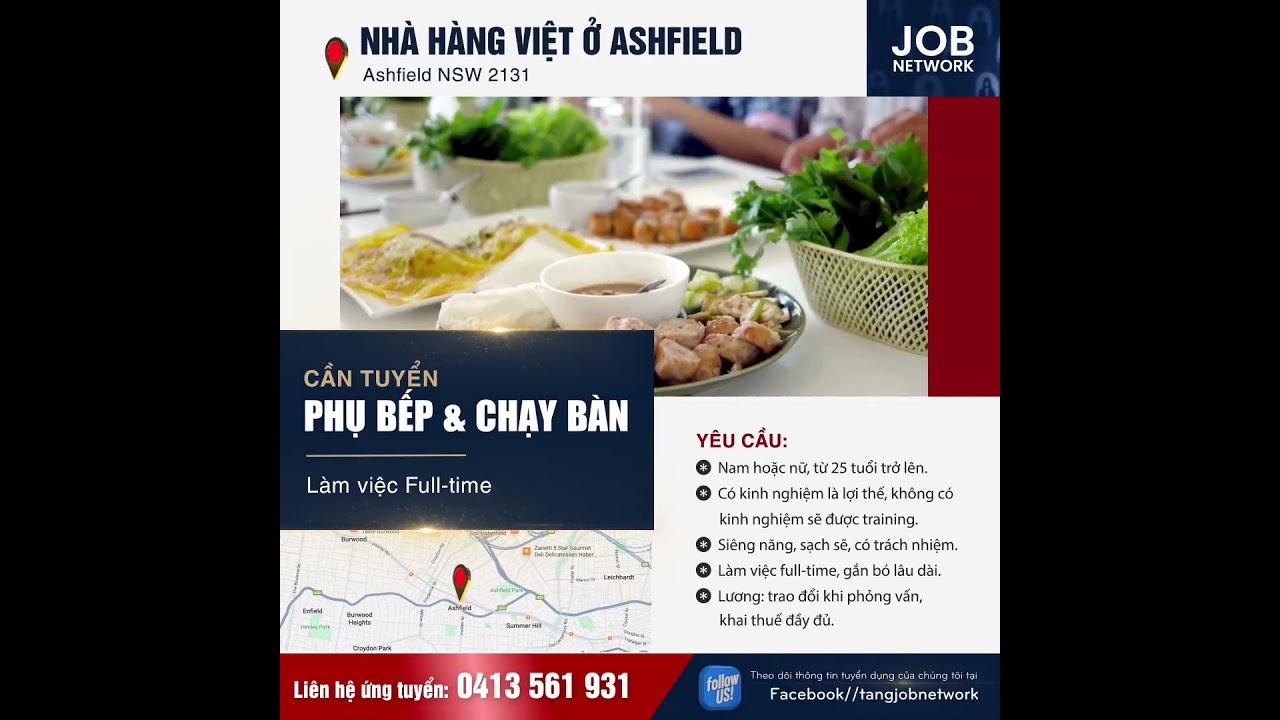 🍜 KITCHEN & FLOOR STAFF – ASHFIELD NSW