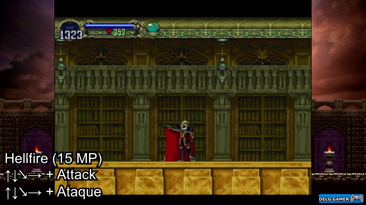 Castlevania Symphony of the night All Magic Spells (PS1/XBox 360/Android/iOS/PSP/PS4)