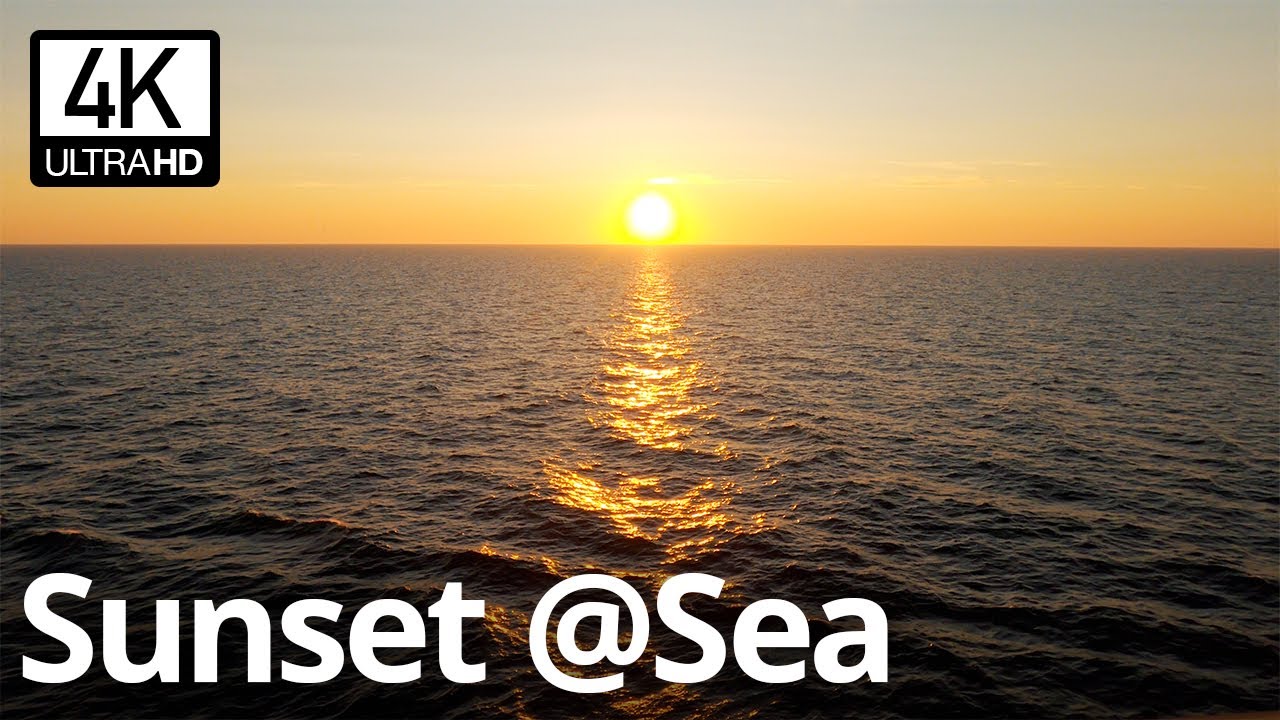 Sonnenuntergang auf hoher See und Wellengeräusche zum entspannen // Kreuzfahrtmomente