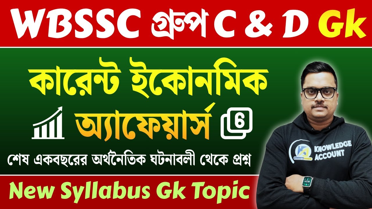 Current Economic Affairs 2025 🔥 | Most Expected GK Questions | WBSSC Group C & D GK | SET - 06
