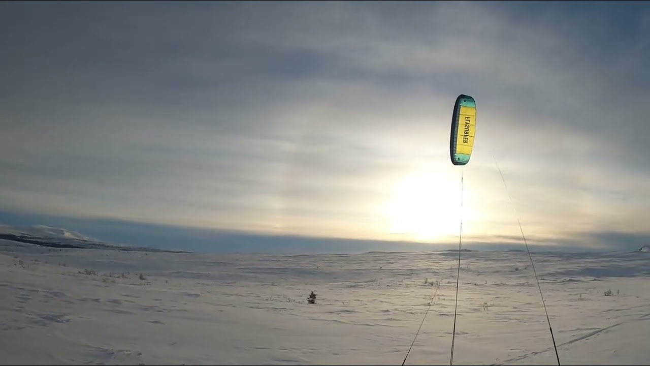 Snowkiting 22.feb. Storlien