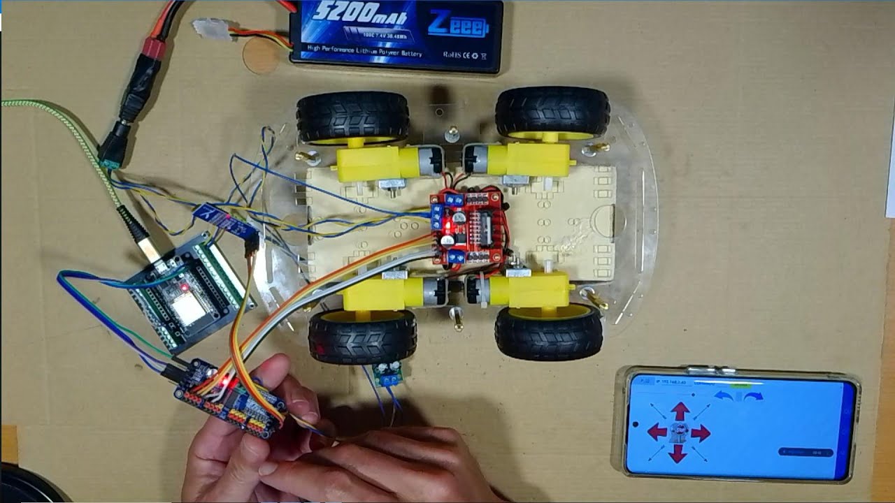 04 CONTROLAR LM298 CON PCA9685 EN ESP32 USAMOS I2C SSD1306 CÓDIGOS aia ino TUTORIALES en descripción