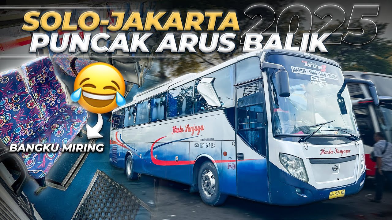 NAIK BUS PALING MURAH DI PUNCAK ARUS BALIK | Harta Sanjaya Solo - Jakarta #1