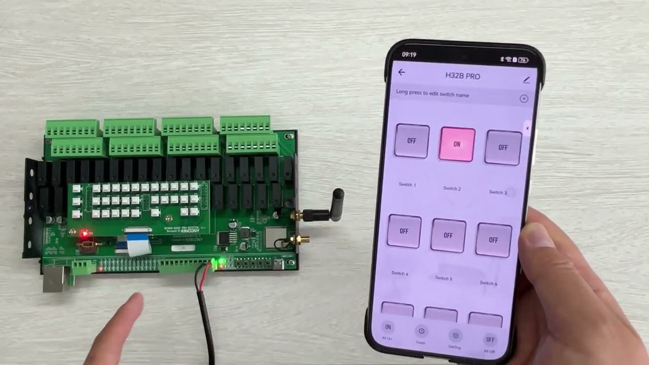how to use tuya app add 32 channel relay board - KC868 H32B Pro