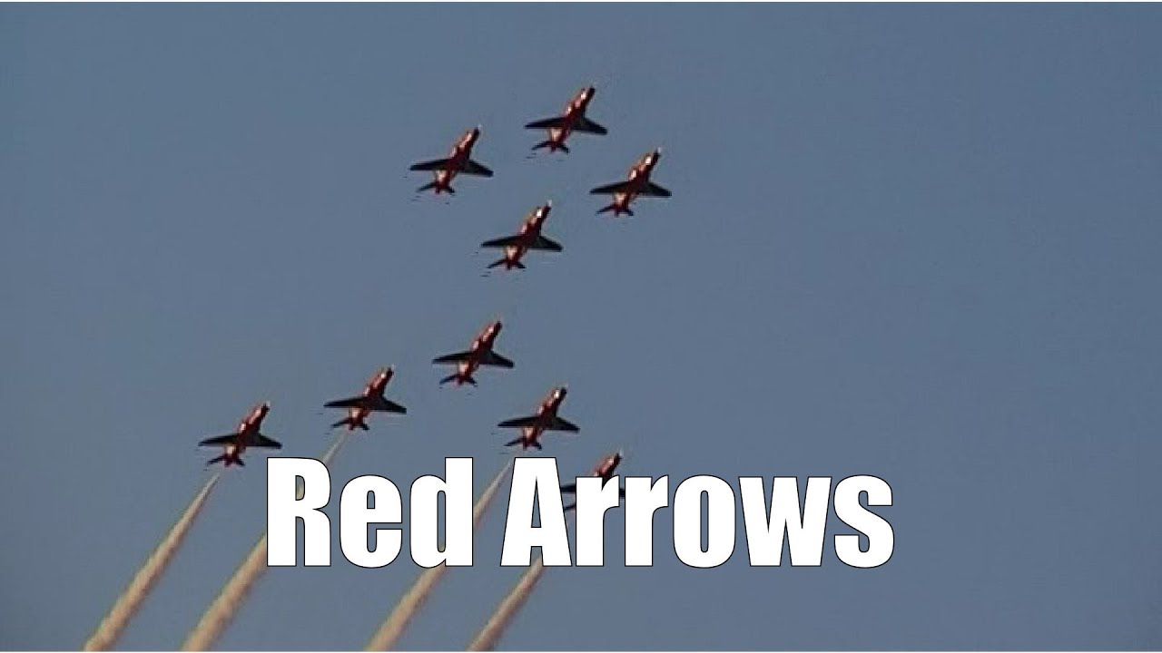 Red Arrows Airshow Display in the Midnight Sun - Midnight Sun Airshow 2006