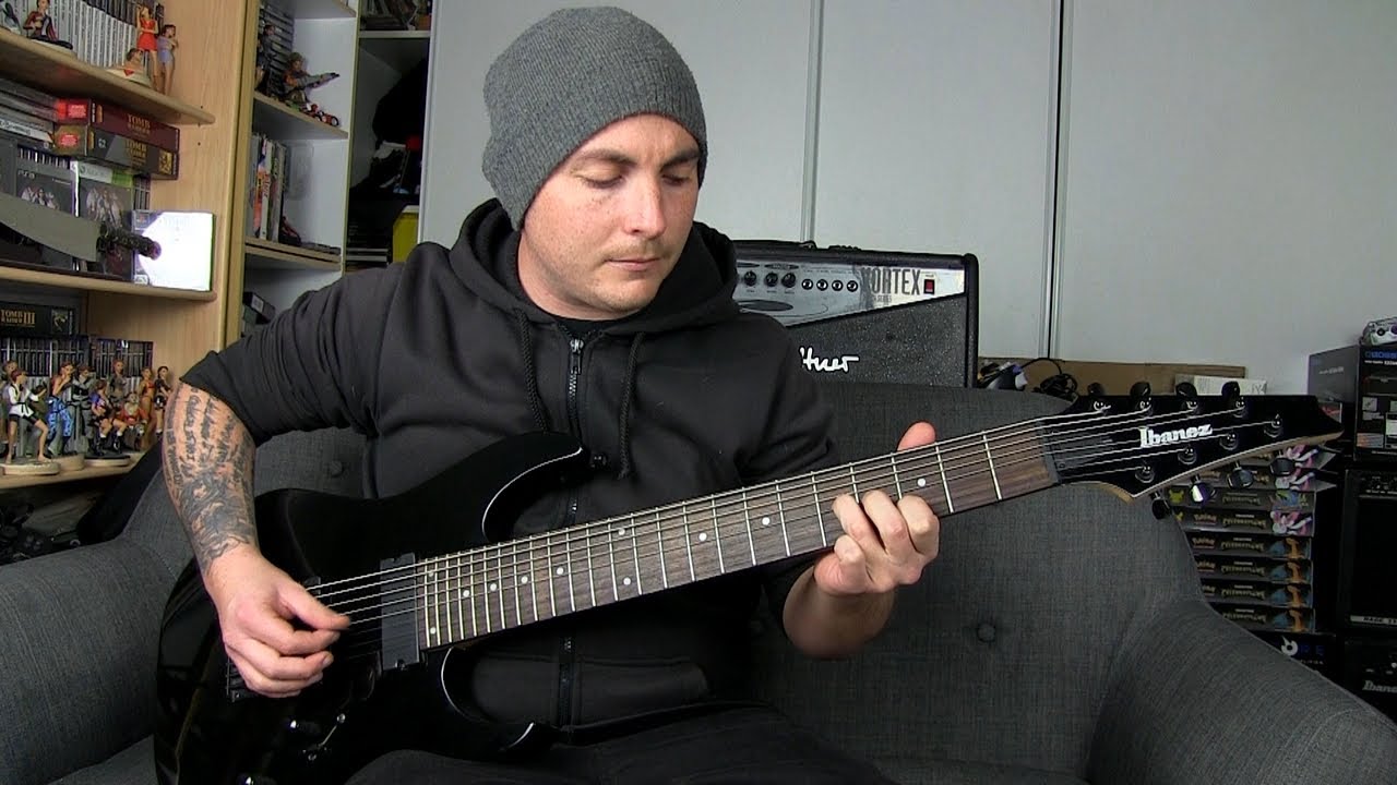 AMJA - (Guitar Playthrough) Djent / Ambient Metal Ibanez 8 String Guitar