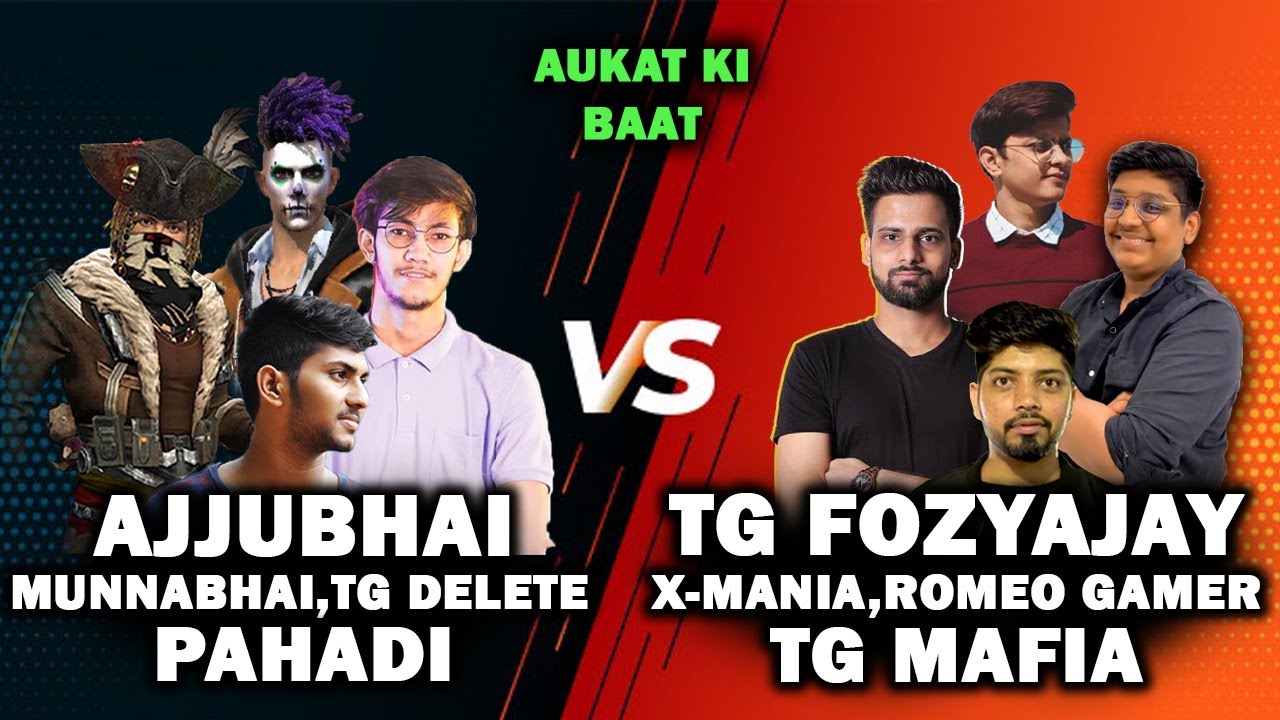 AJJUBHAI,PAHADI SQUAD VS TG FOZYAJAY,TG MAFIA SQUAD | CLASH SQUAD | Free Fire Highlights