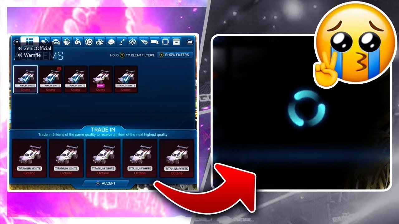 I accidentally traded up 5 white octanes...
