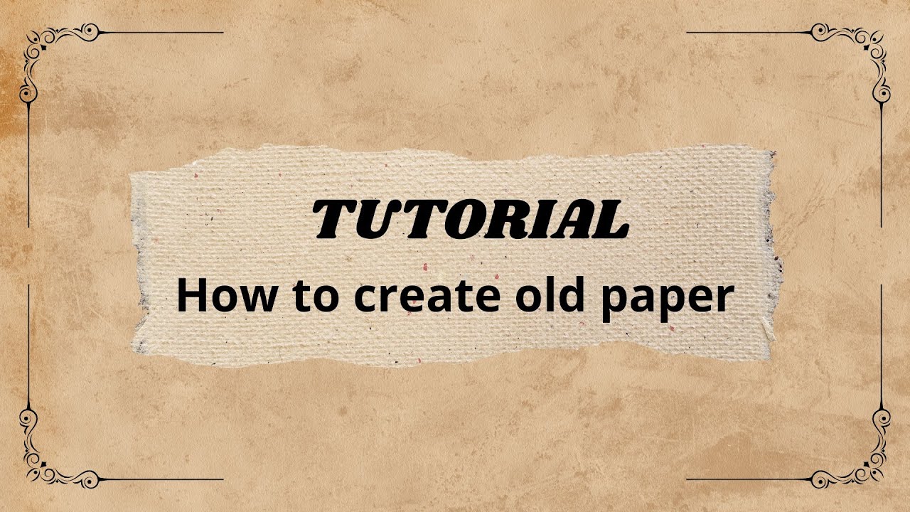 DIY Aged Paper Tutorial – Aging & Coloring Paper Step-by-Step! 🎨☀️