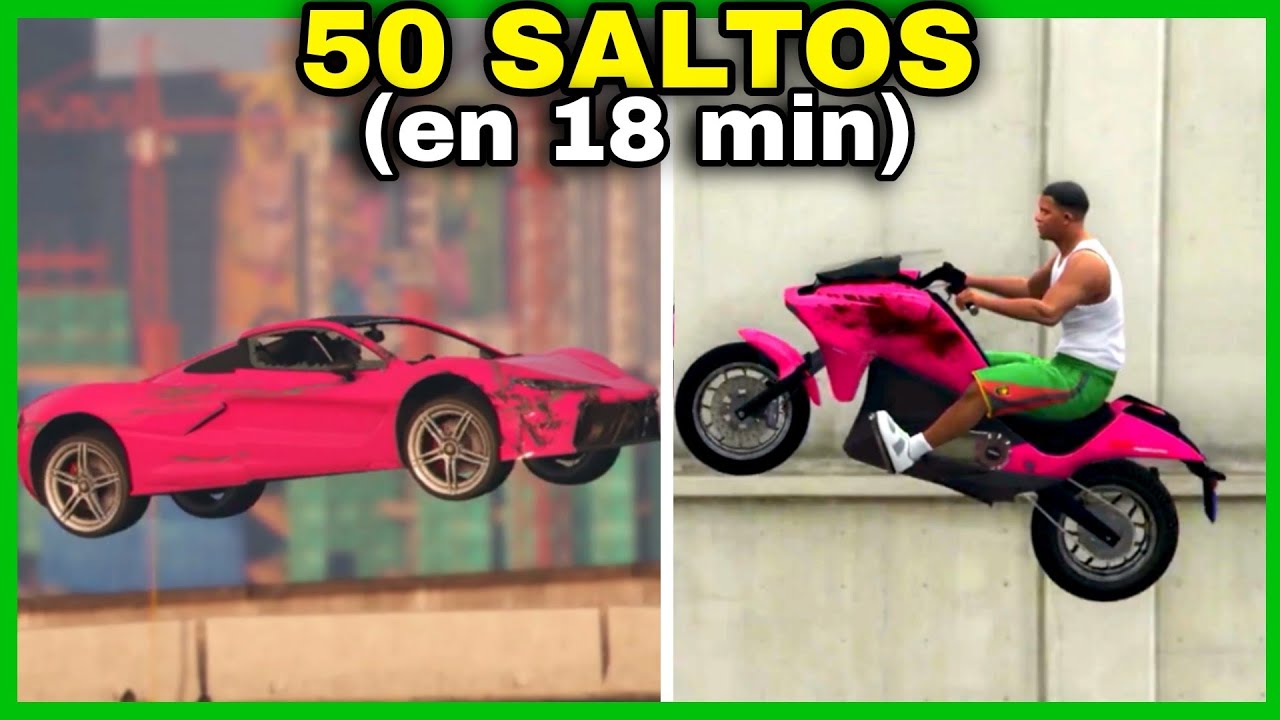 ✔️TODOS los 50 SALTOS ACROBATICOS de GTA 5 Modo Historia - Ubicación Saltos Acrobáticos GTA V