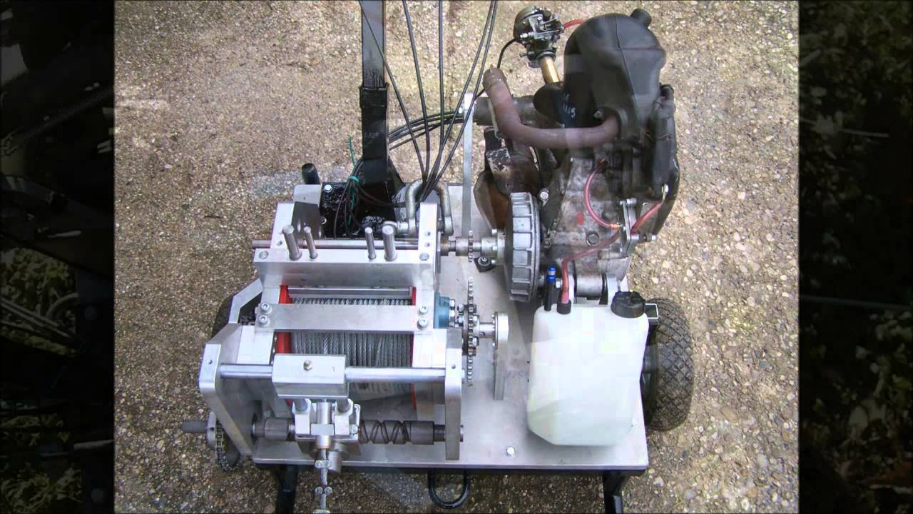 Verricello autocostruito con motore vespa
