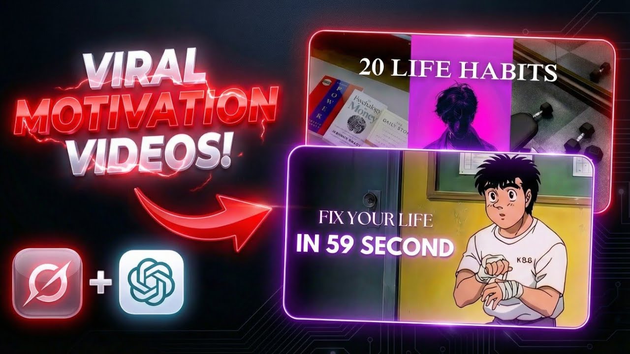 How To Make VIRAL Motivational Videos With AI (Free Tools)