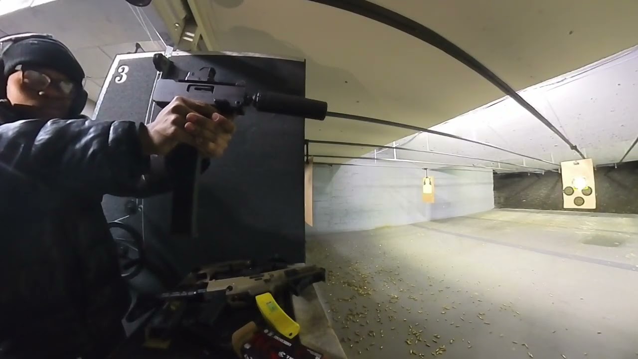 Shooting Suppressed Mac-11