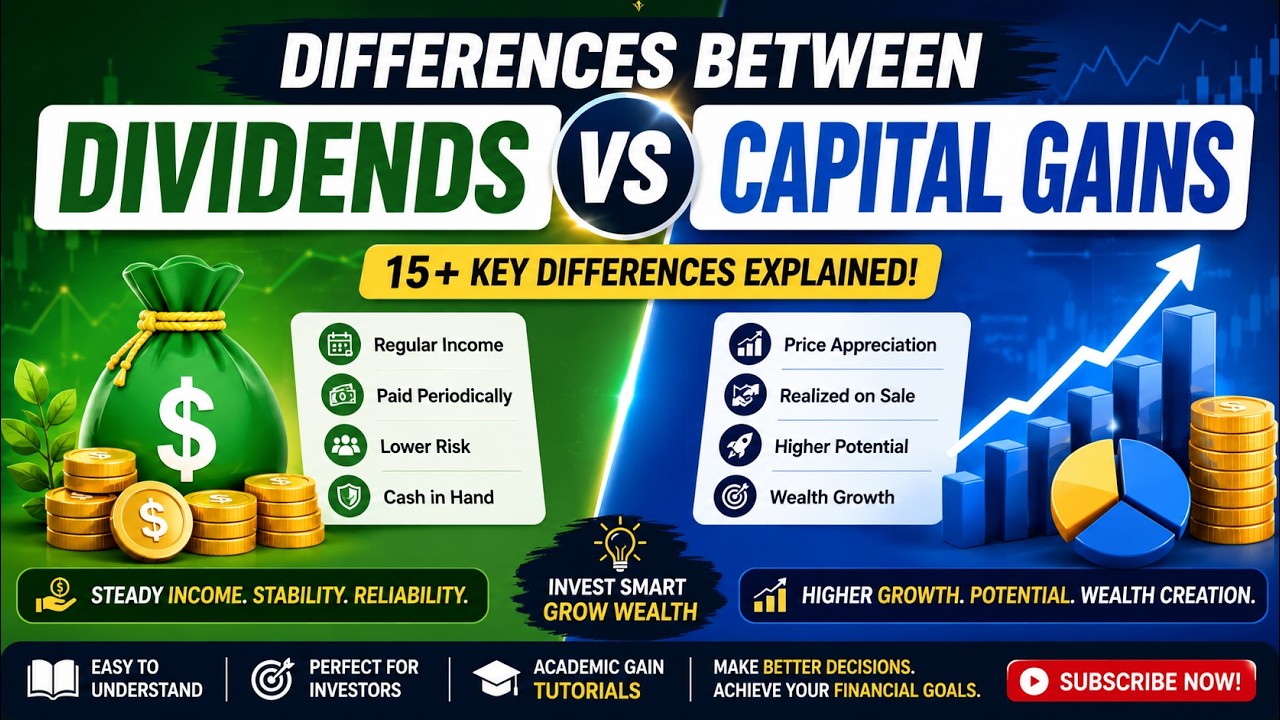 Differences Between Dividends and Capital Gains