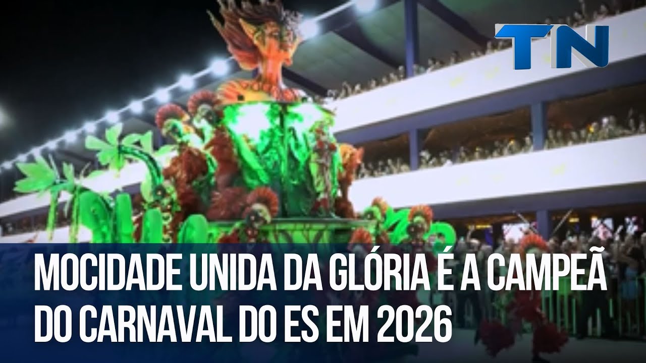 Mocidade Unida da Glória é a campeã do Carnaval do ES em 2026