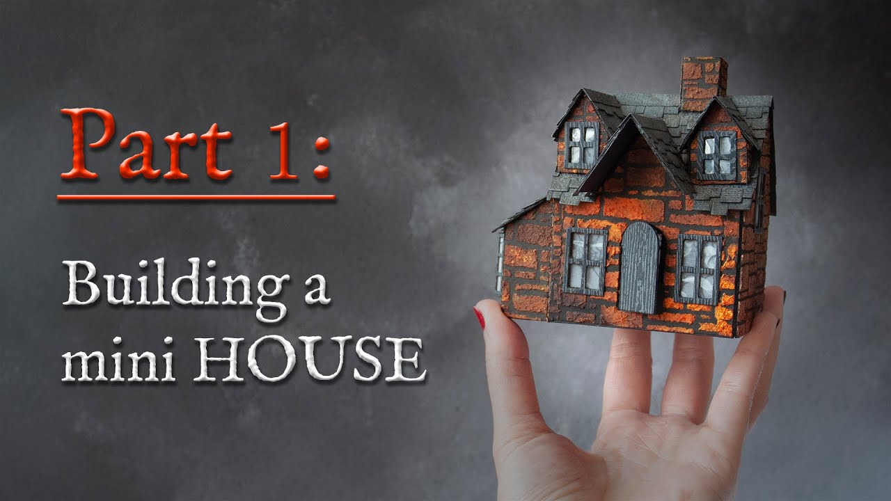 Making a (mini) miniature Halloween house! Part 1