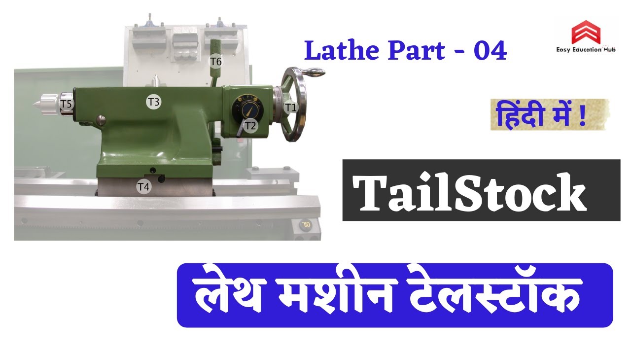 Tailstock | Tailstock Assembly | Tailstock In Hindi | Tailstock Animation | Tailstock  Lathe Machine