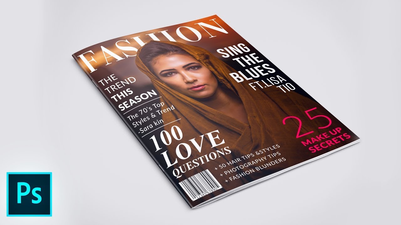 How to Create a Magazine Cover in Photoshop | PE13