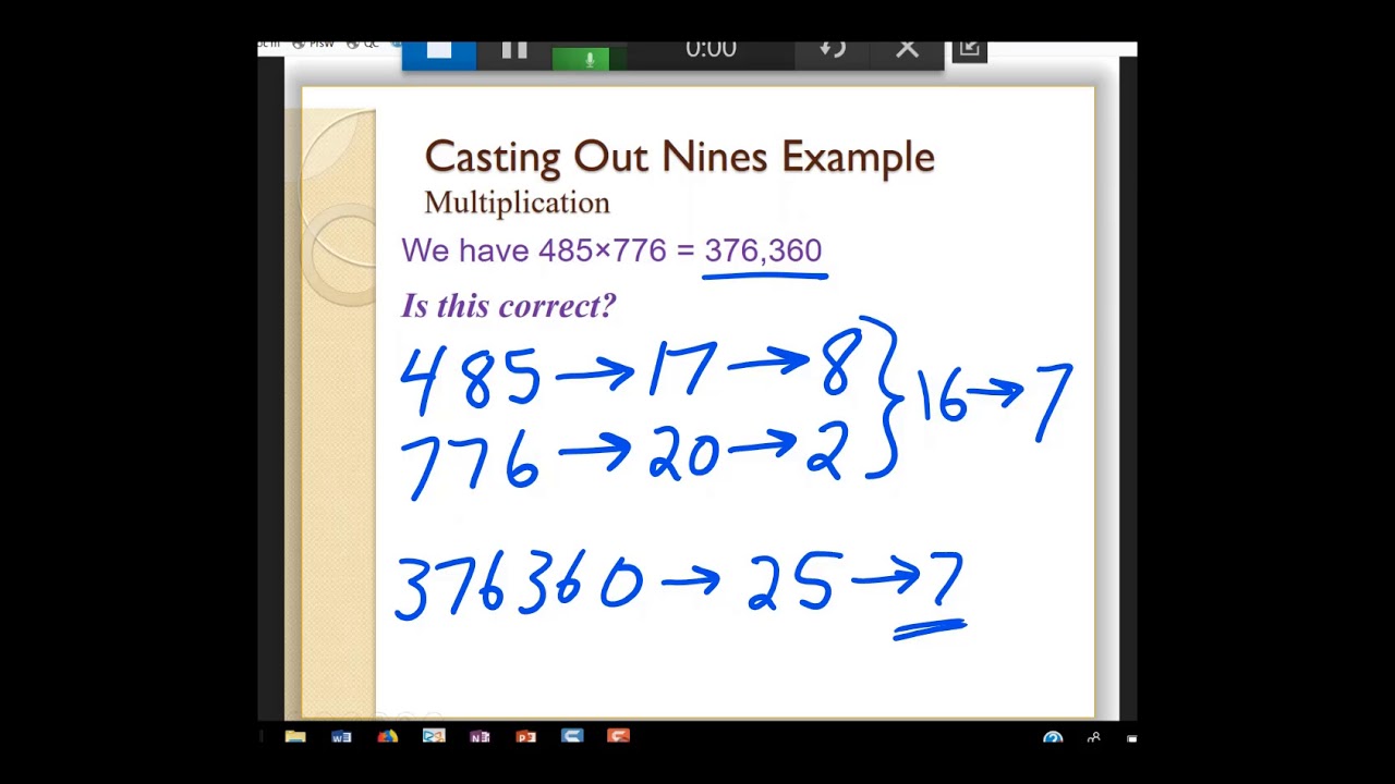 Casting Out Nines
