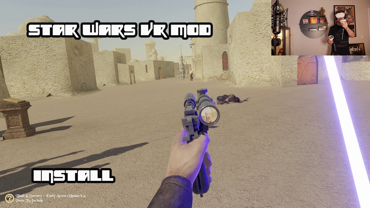 Как установить мод Star Wars VR для Blade and Sorcery || ЭПИЧЕСКИЕ битвы на световых мечах в стил...