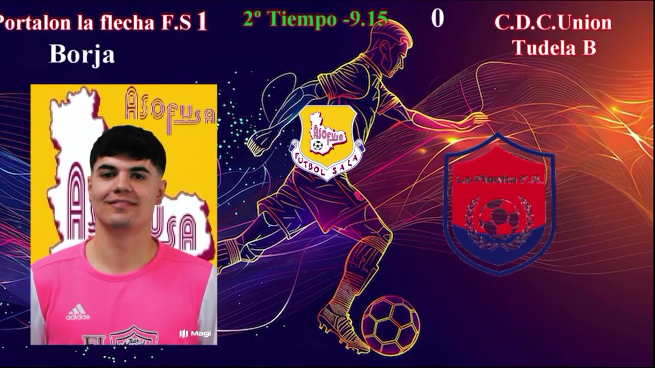 Asofusa Liga Plata B Portalon la Flecha F.S. Vs C.D.C. Unión Tudela 