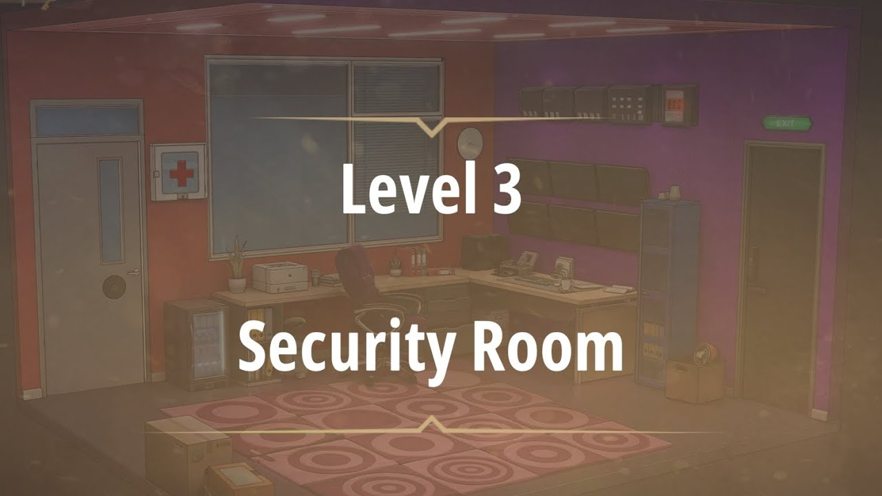 Room & Exits Escape Room level 3 Security Room (Death on the dancefloor) Chapter 5 Walkthrough