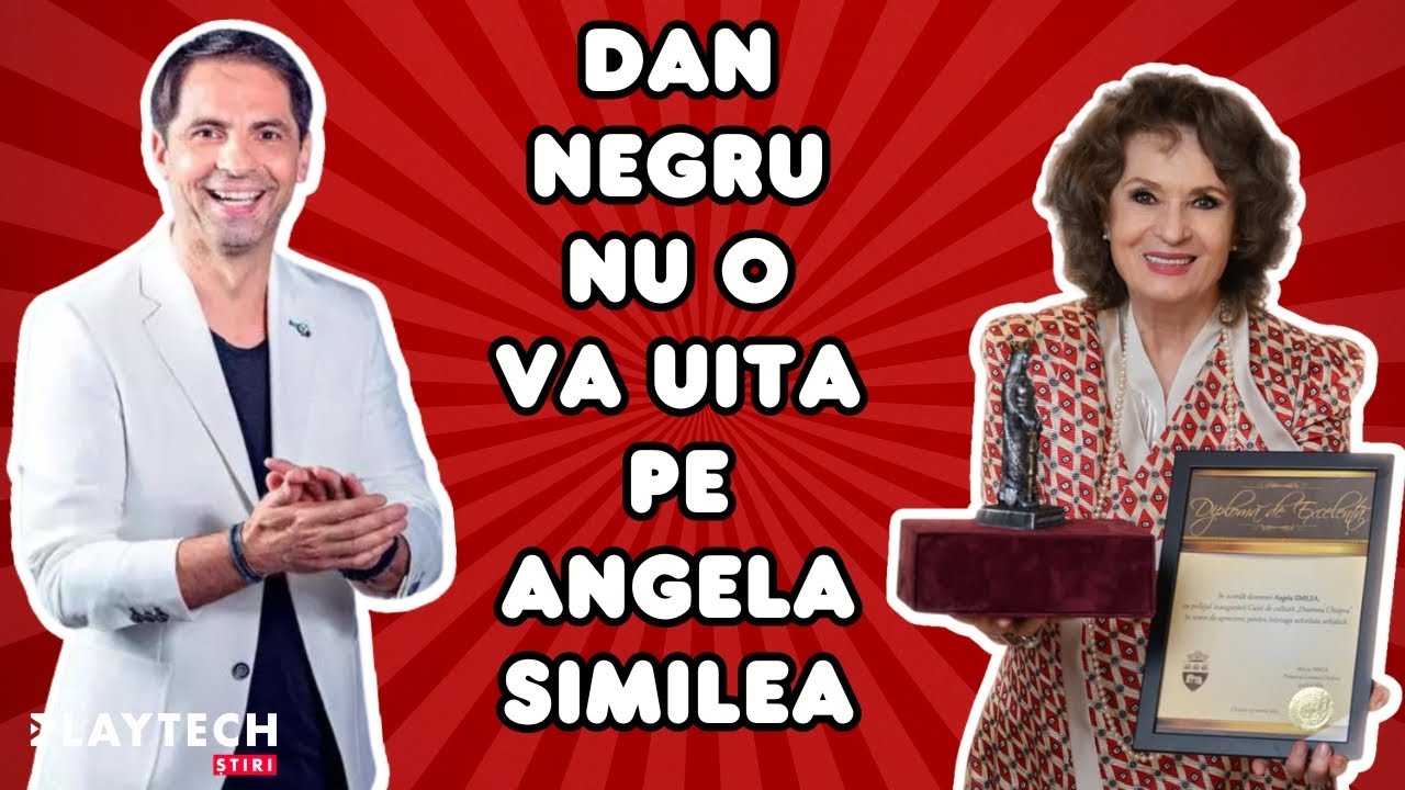 Legătura specială dintre Dan Negru și Angela Similea. Prezentatorul Kanal D nu o va uita niciodată