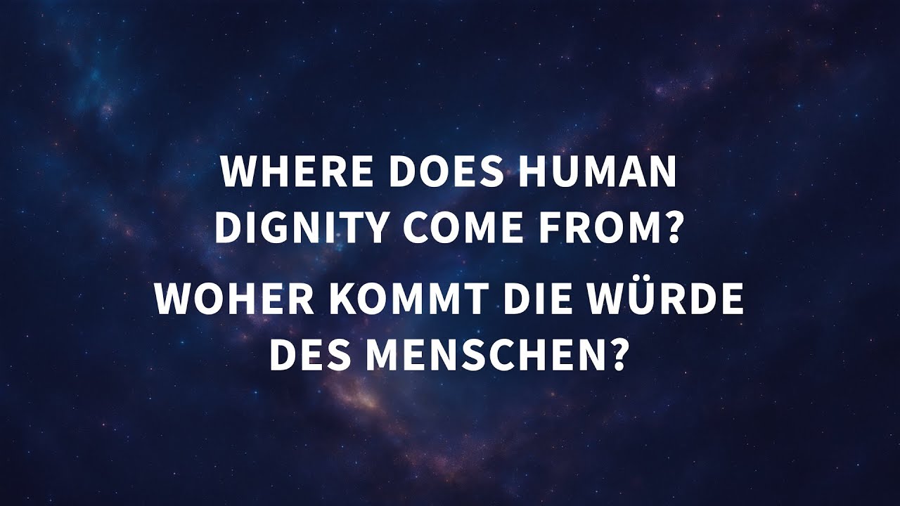 Genesis &ndash; How should we live?: Where does human dignity come from? (Daniel F&uuml;rst)
